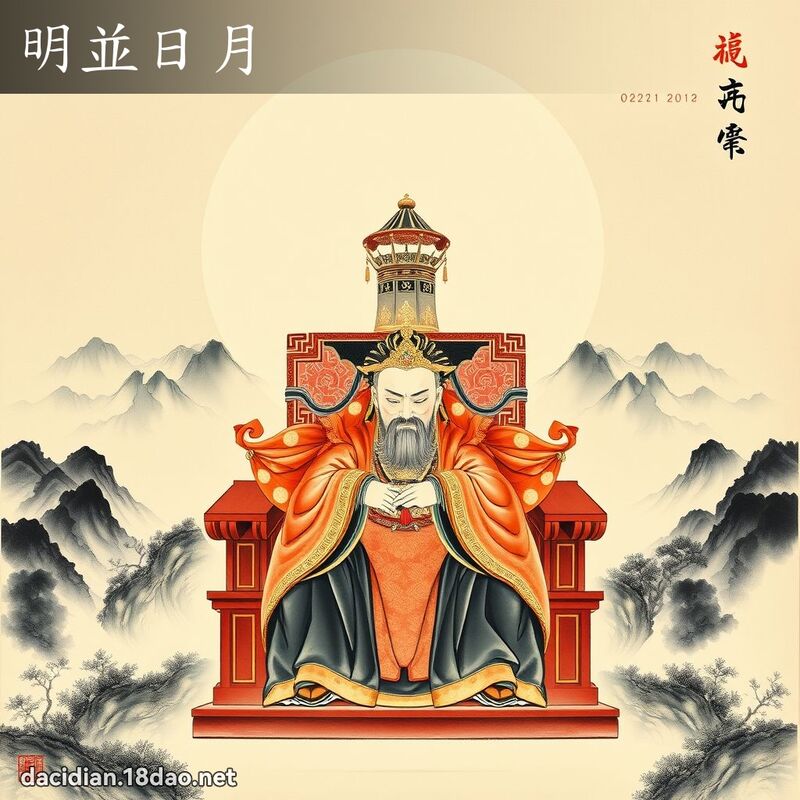 明並日月 配图
