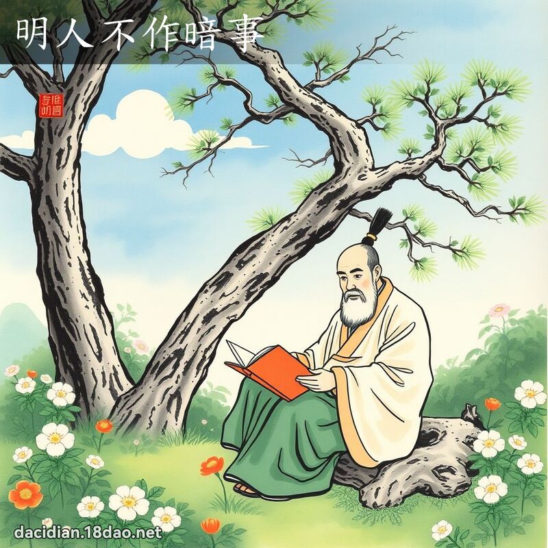 明人不作暗事 配图
