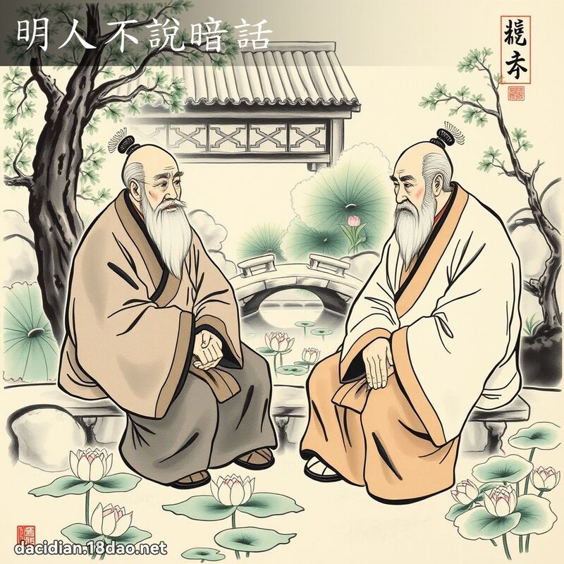 明人不說暗話 配图