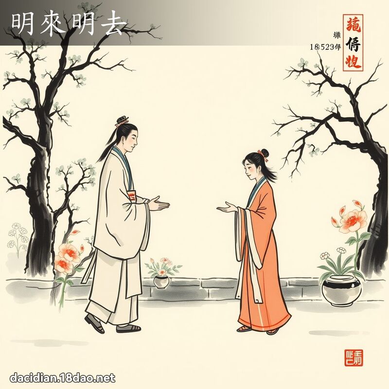 明來明去 配图