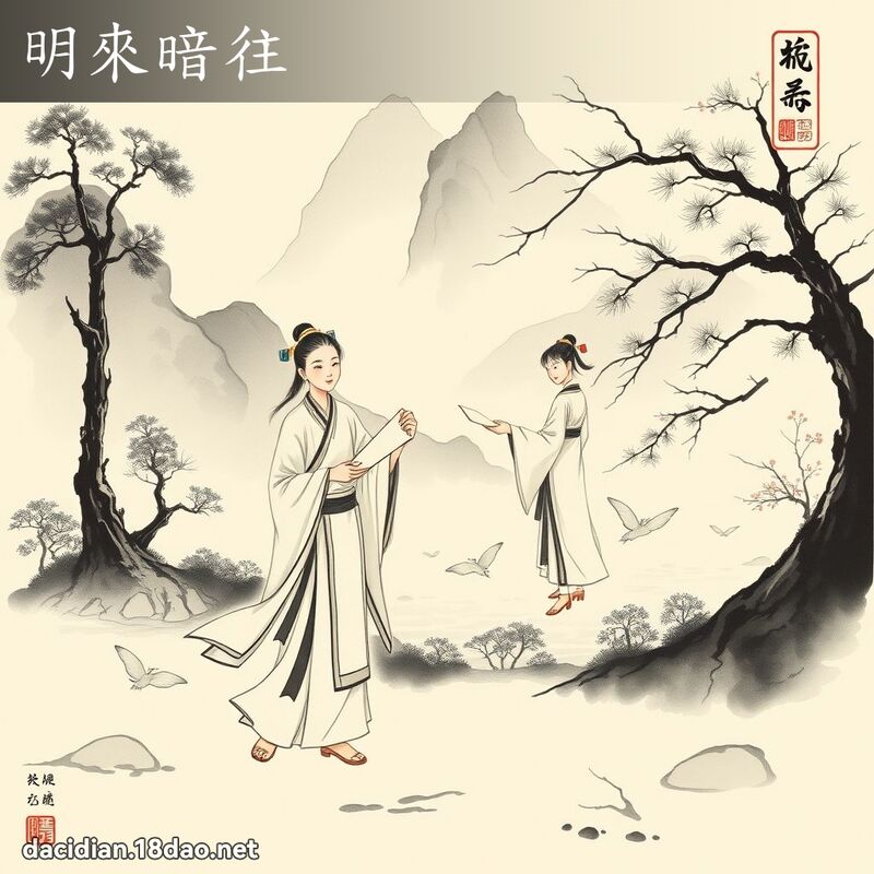 明來暗往 配图