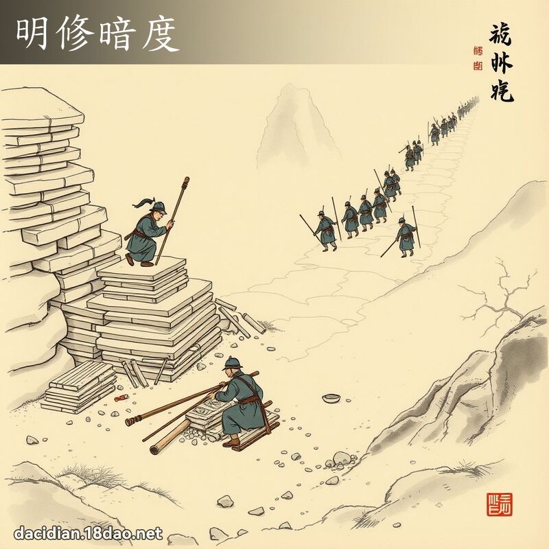 明修暗度 配图