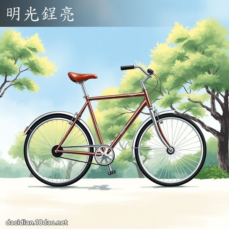 明光鋥亮 配图