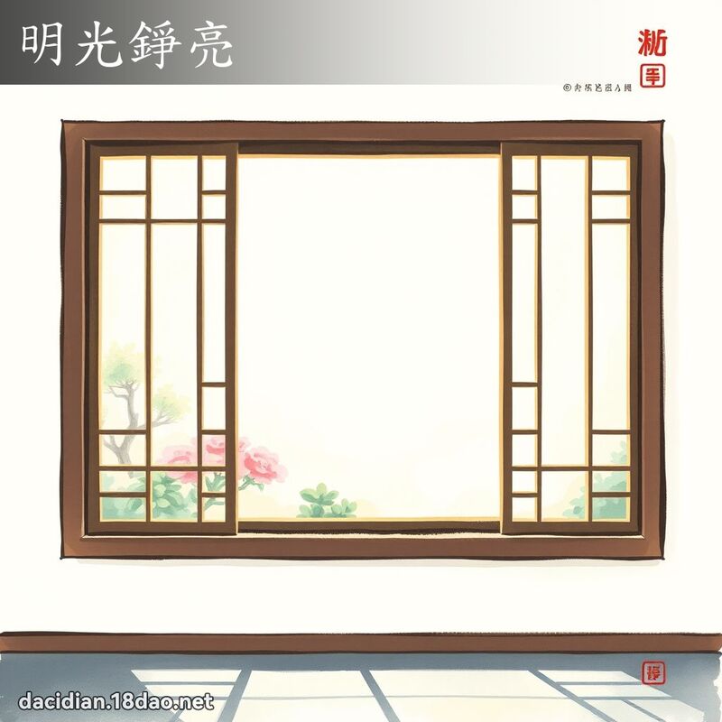 明光錚亮 配图