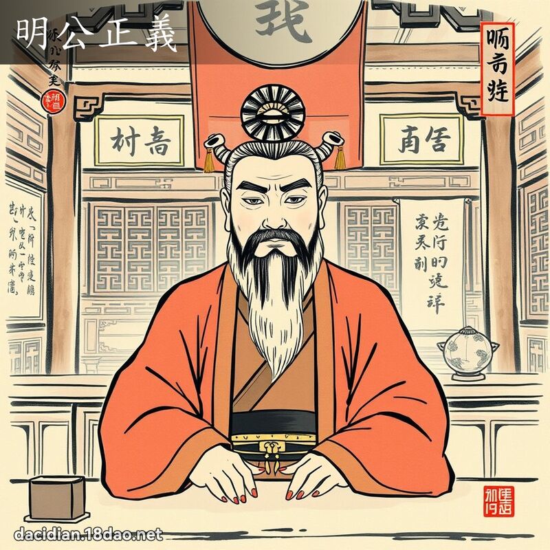 明公正義 配图