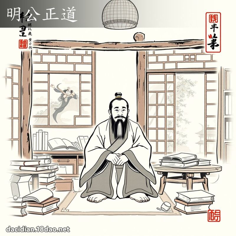 明公正道 配图