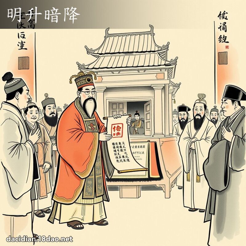 明升暗降 配图