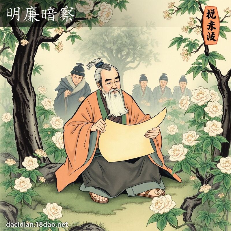 明廉暗察 配图