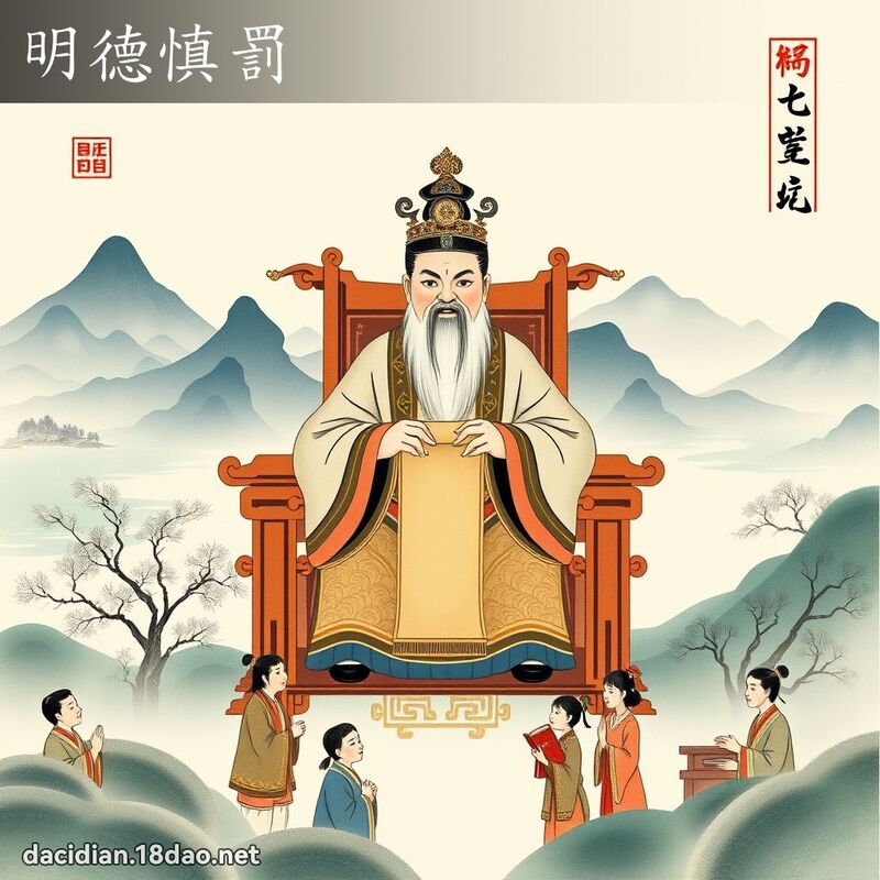 明德慎罰 配图