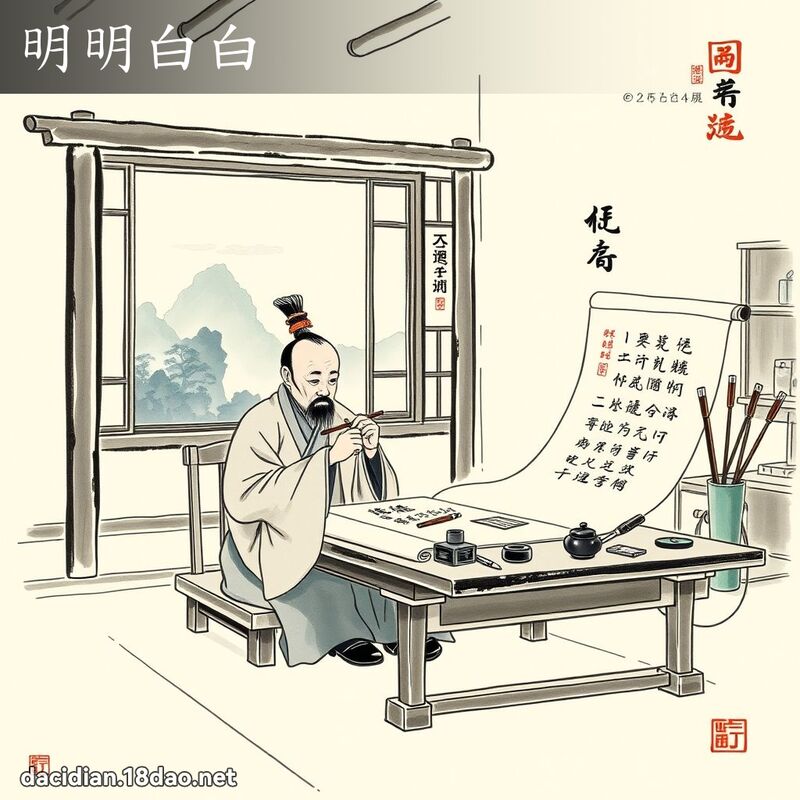 明明白白 配图