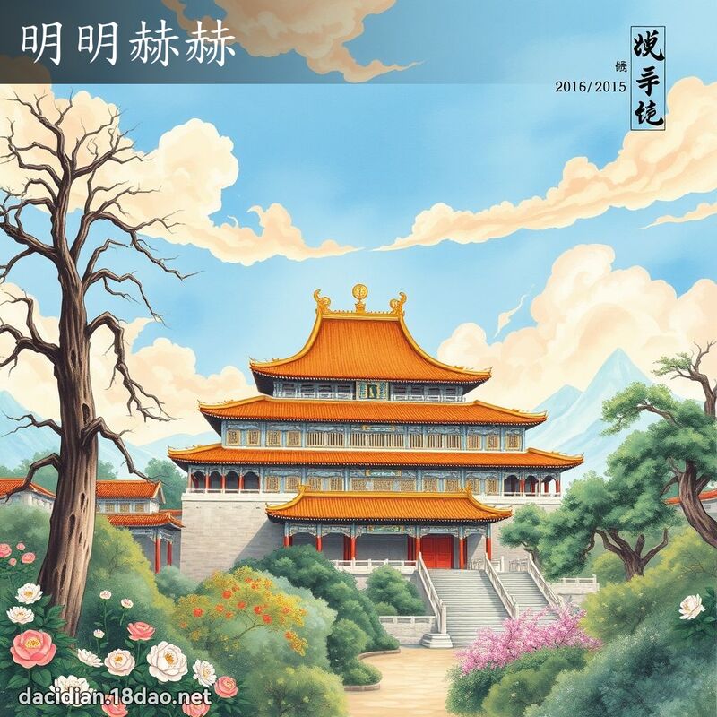 明明赫赫 配图