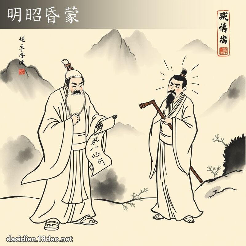 明昭昏蒙 配图