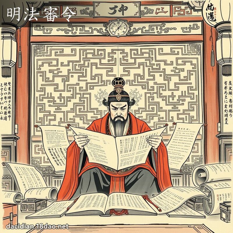 明法審令 配图