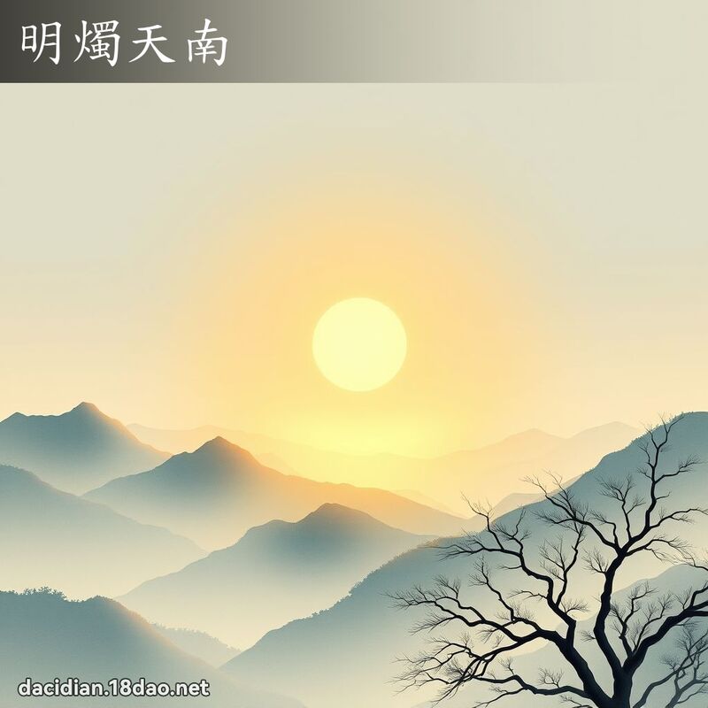 明燭天南 配图