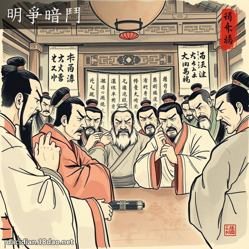 明爭暗鬥 配图