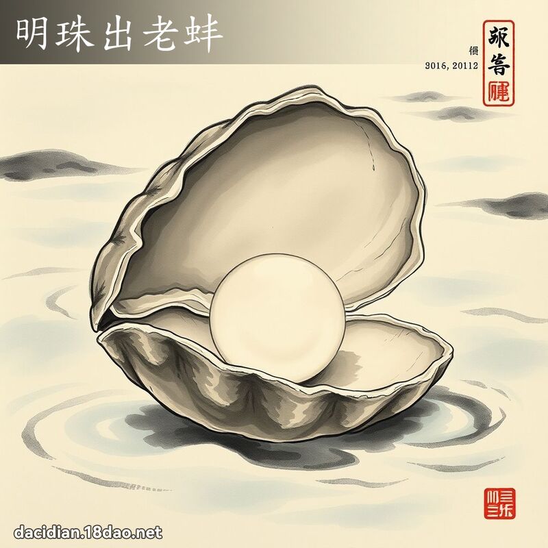 明珠出老蚌 配图