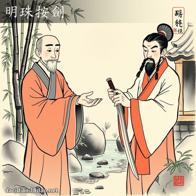 明珠按劍 配图
