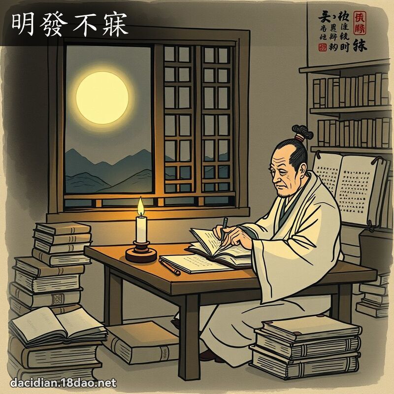 明發不寐 配图
