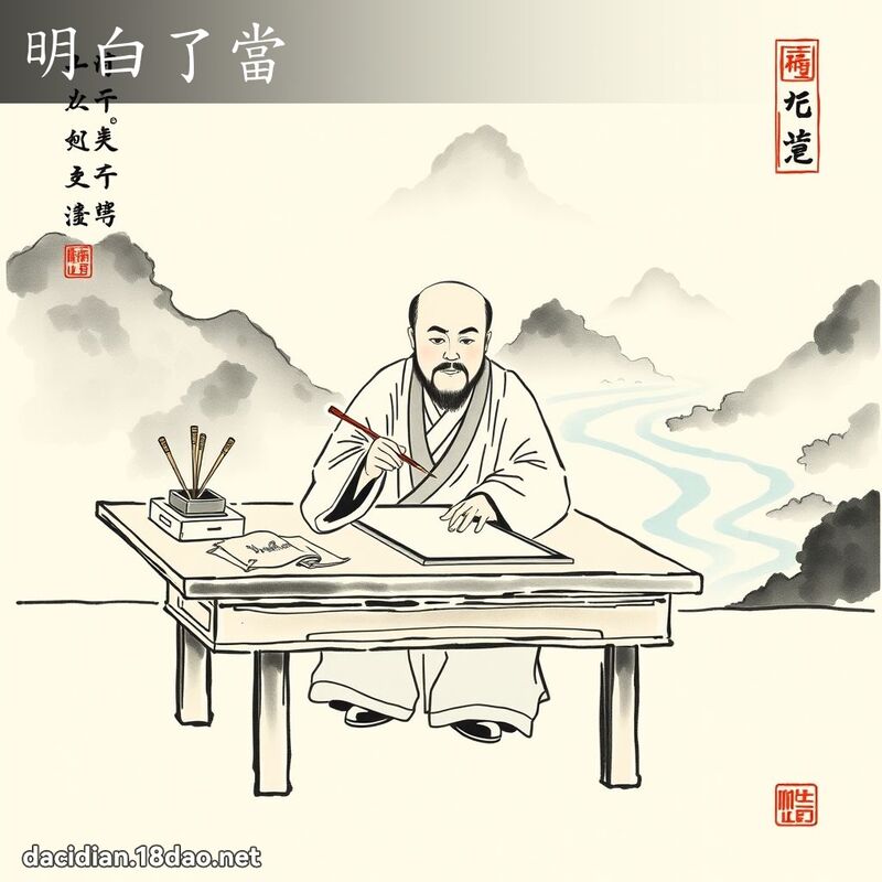 明白了當 配图