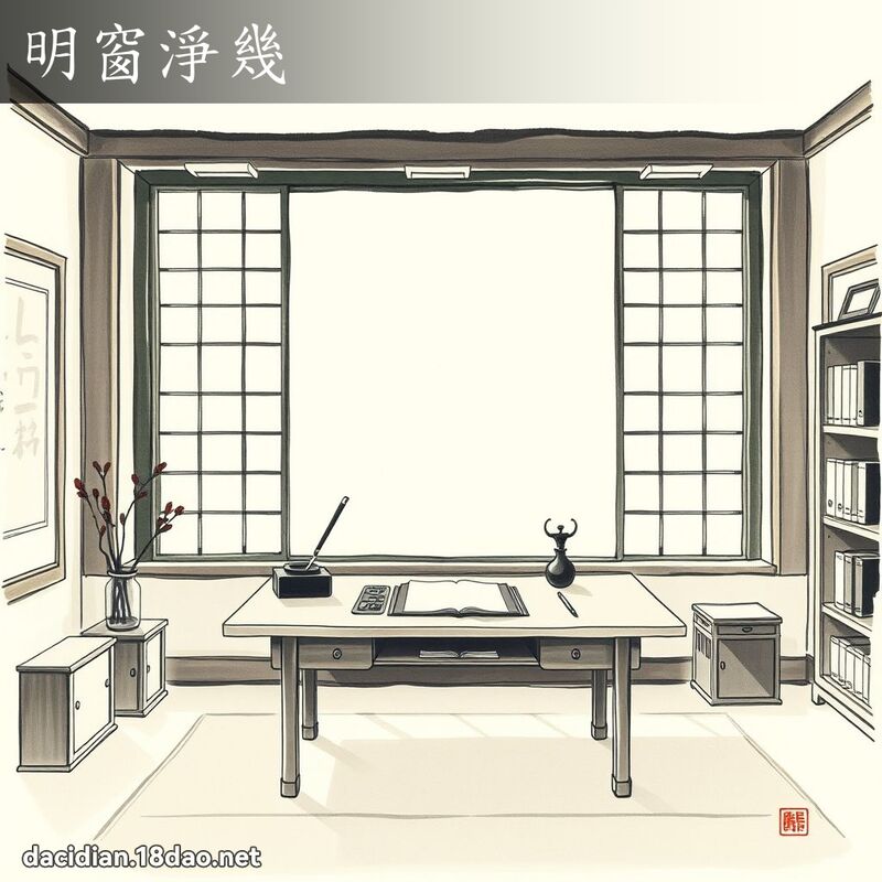 明窗淨幾 配图