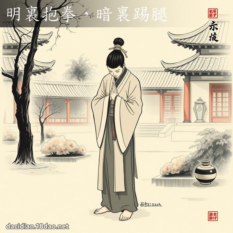 明裏抱拳，暗裏踢腿 配图
