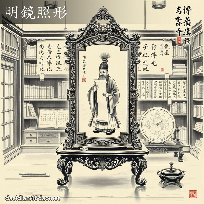 明鏡照形 配图