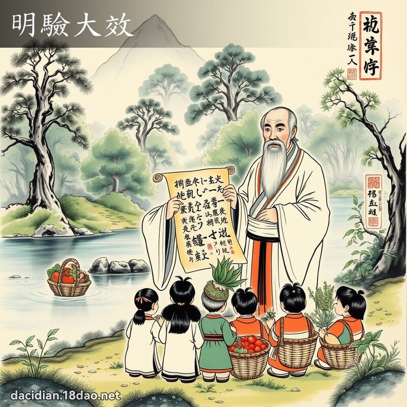 明驗大效 配图