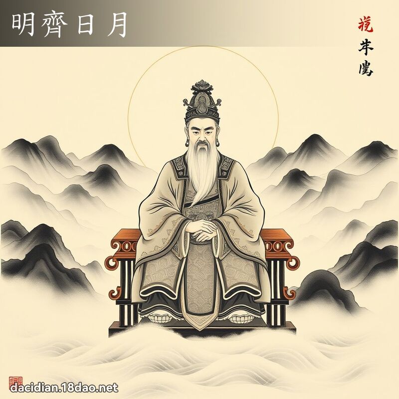 明齊日月 配图