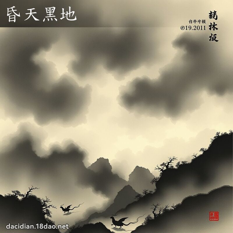 昏天黑地 配图