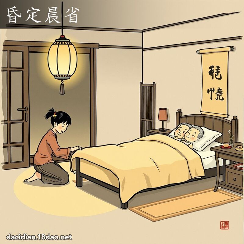 昏定晨省 配图