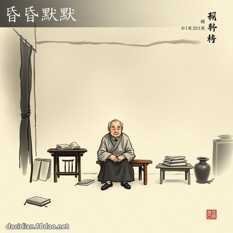昏昏默默 配图