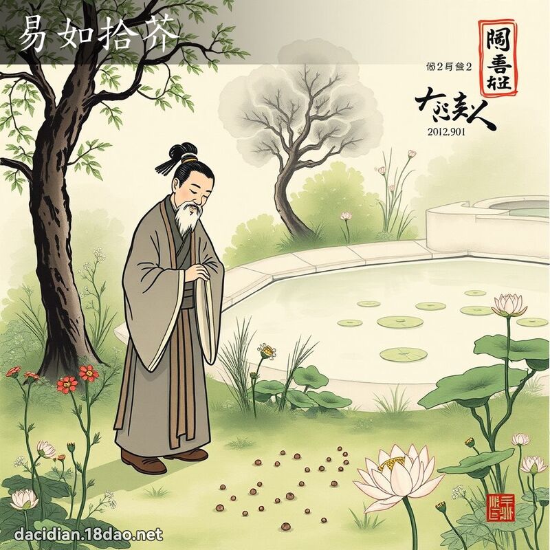 易如拾芥 配图