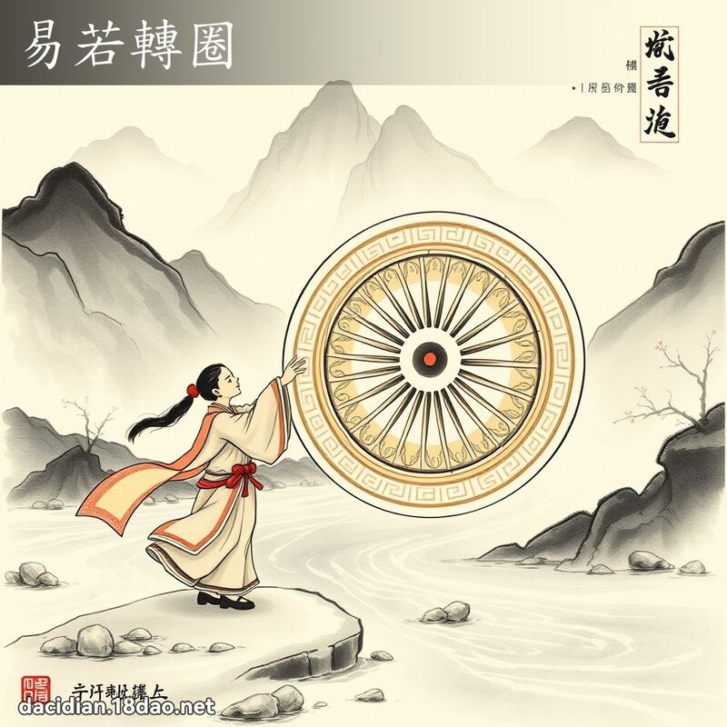 易若轉圈 配图
