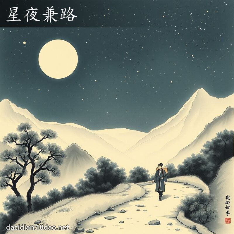 星夜兼路 配图