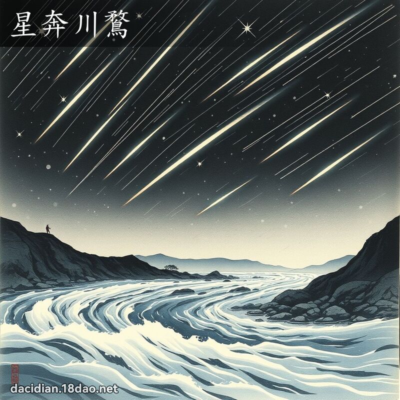星奔川鶩 配图