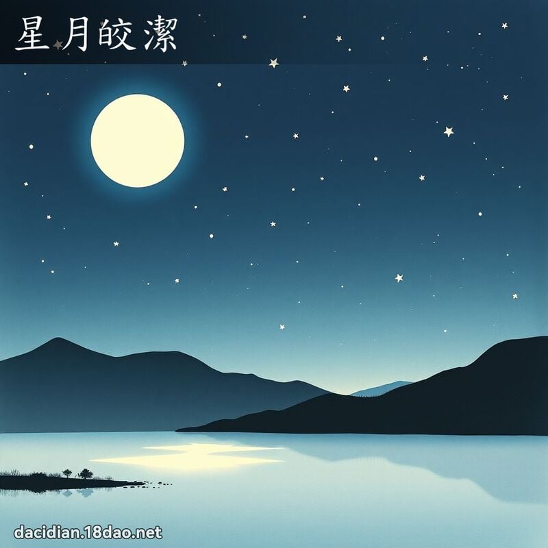 星月皎潔 配图