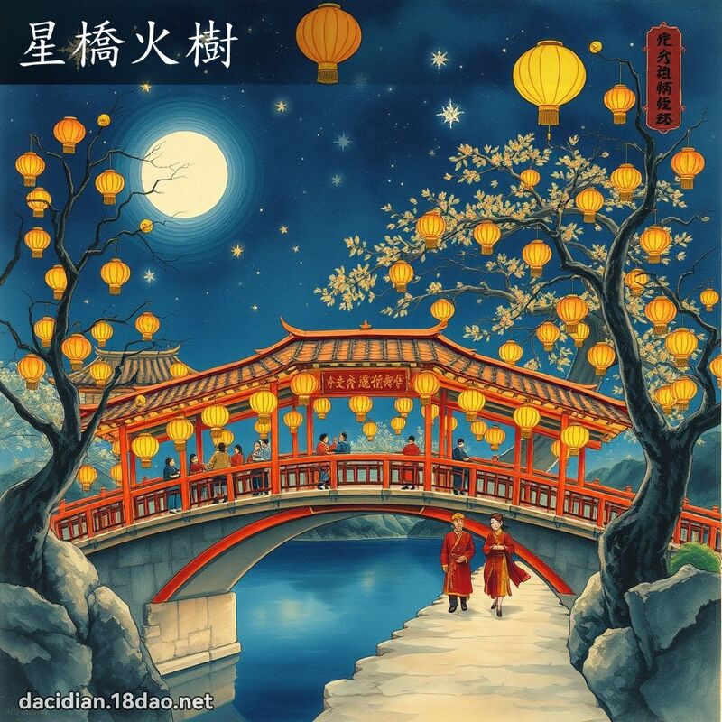 星橋火樹 配图