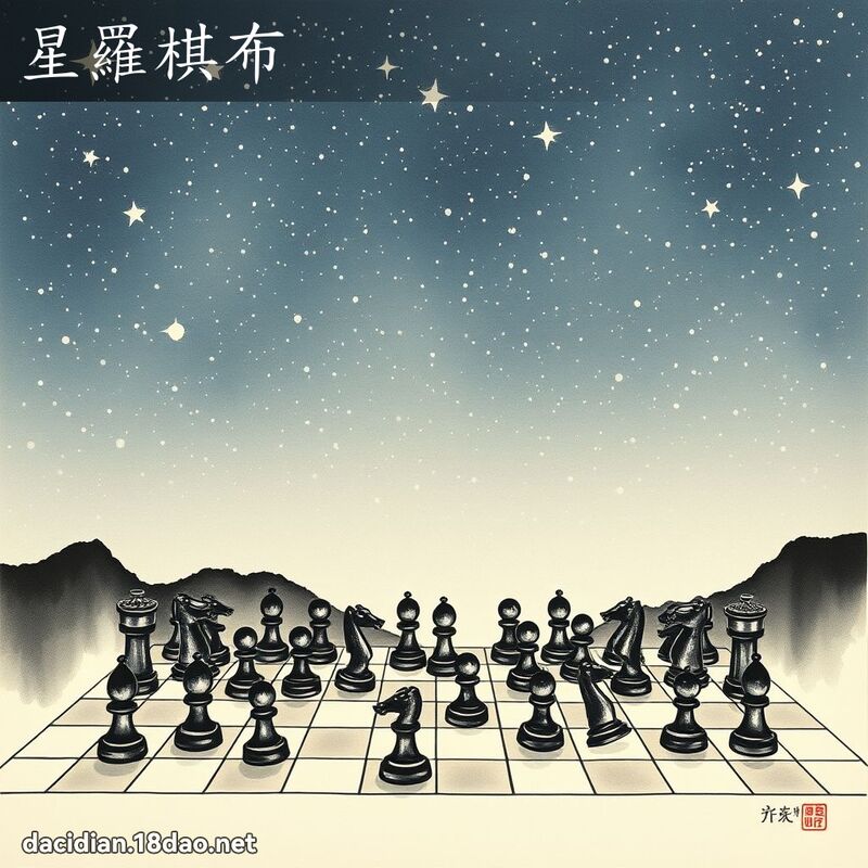 星羅棋布 配图