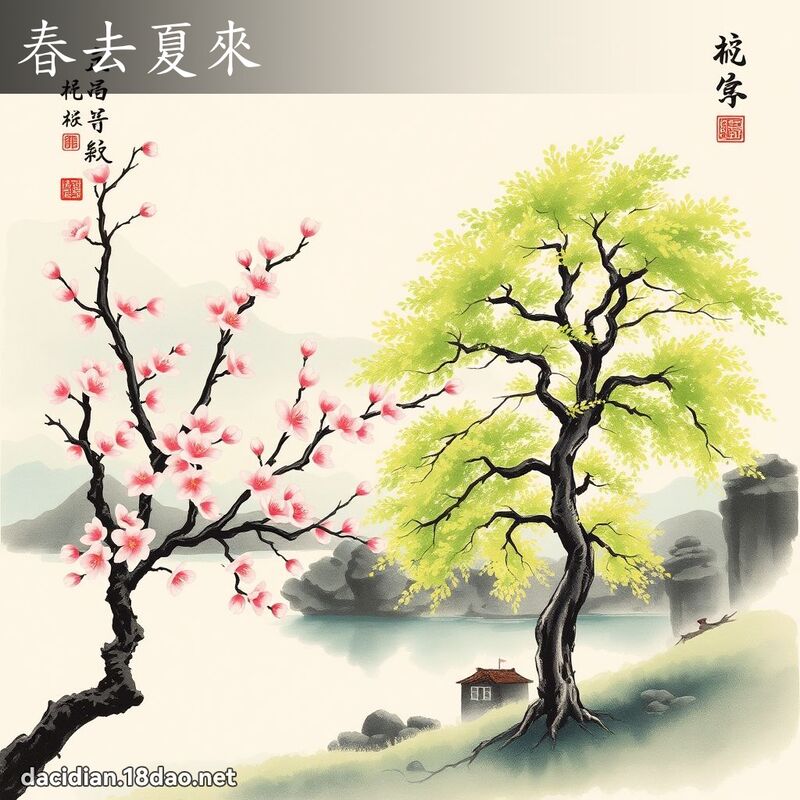 春去夏来 配图