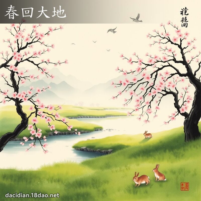 春回大地 配图