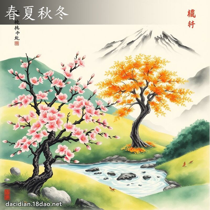 春夏秋冬 配图