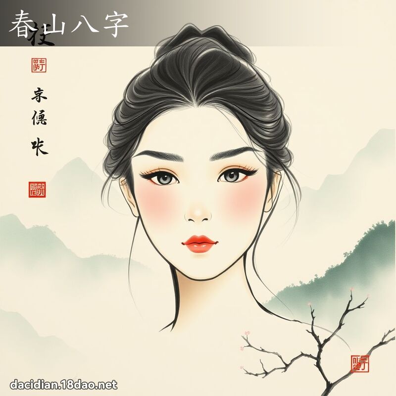 春山八字 配图