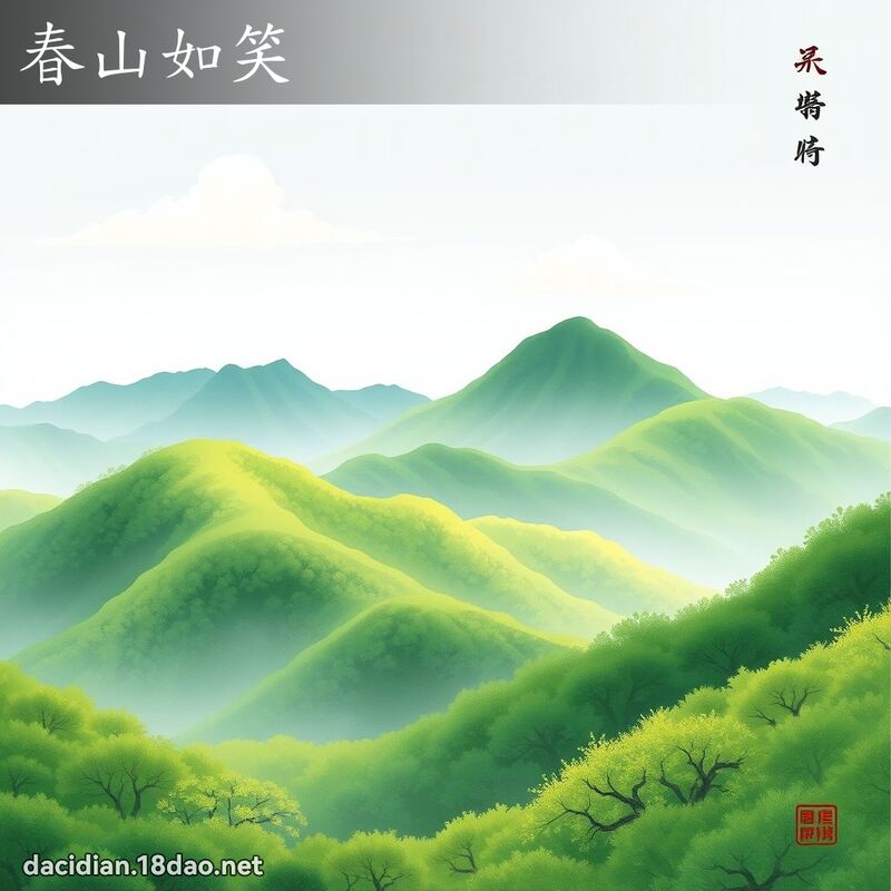 春山如笑 配图