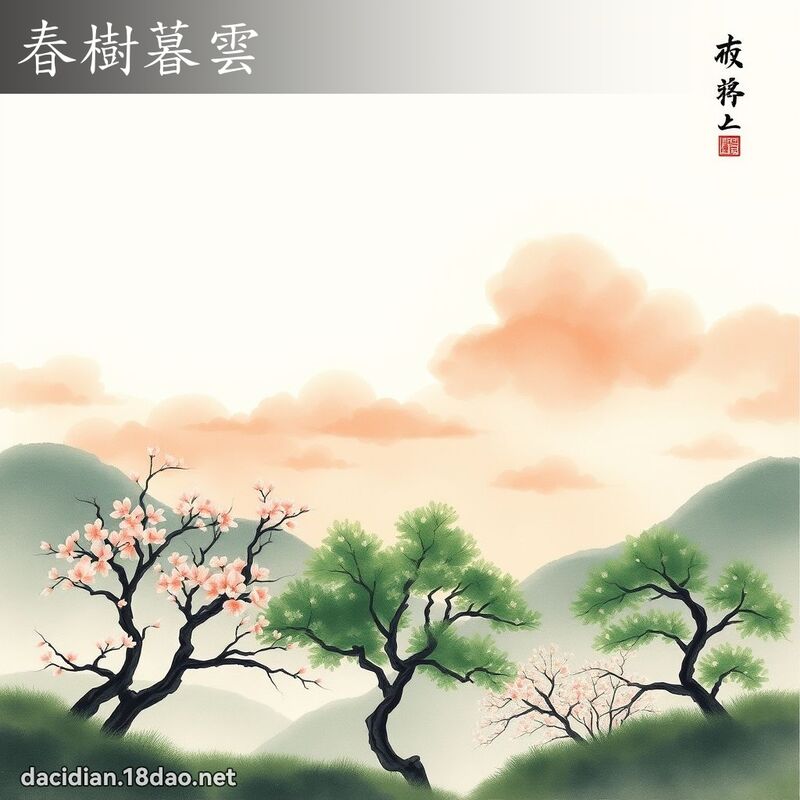 春树暮云 配图