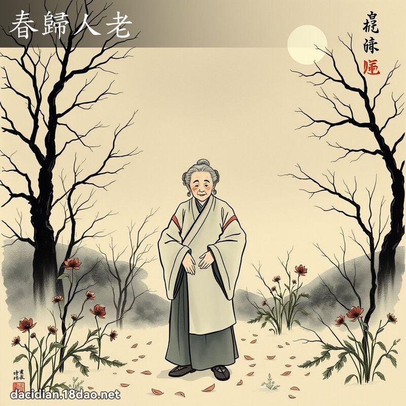 春归人老 配图