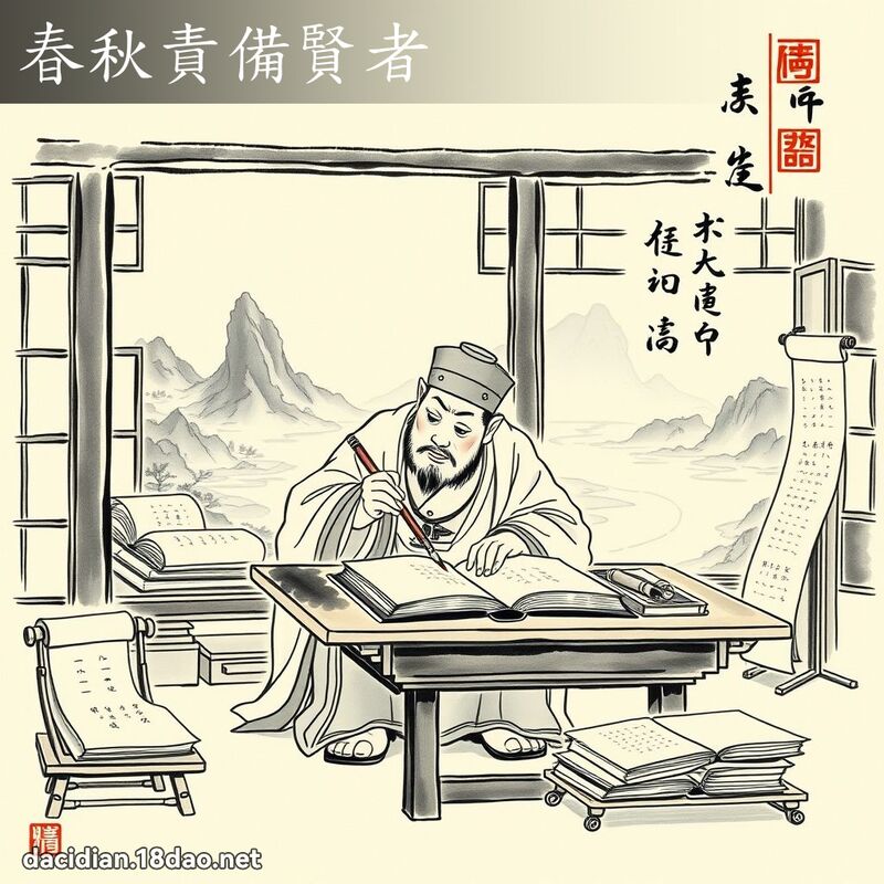 春秋责备贤者 配图