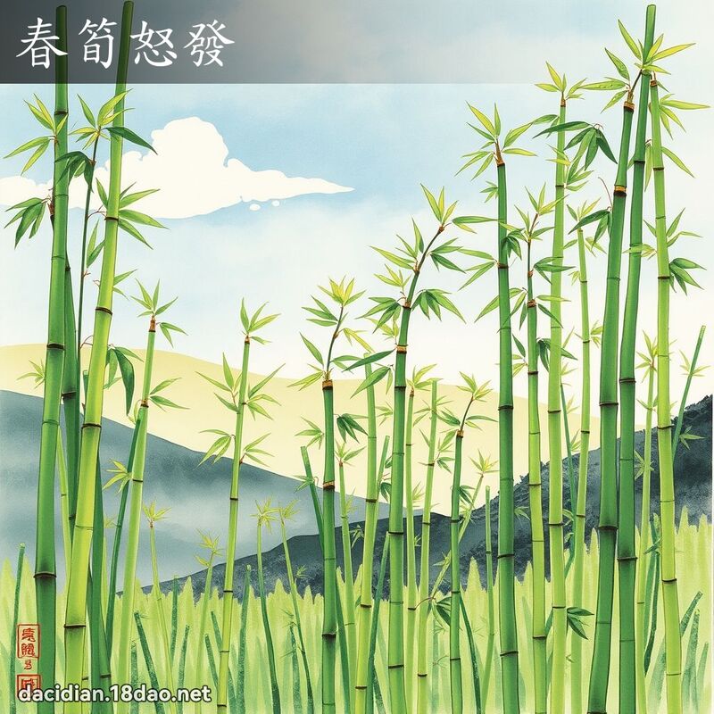 春笋怒发 配图