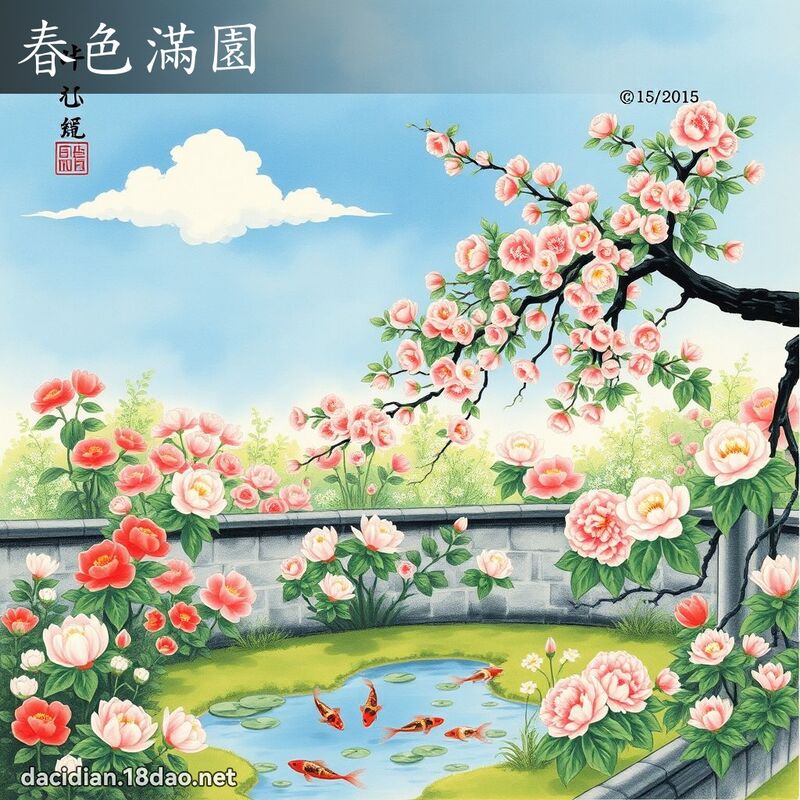 春色满园 配图