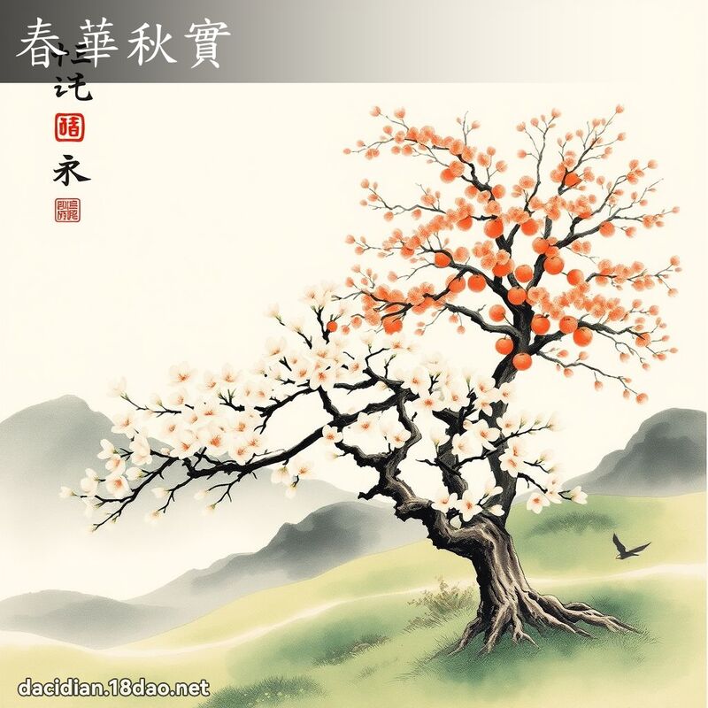 春华秋实 配图