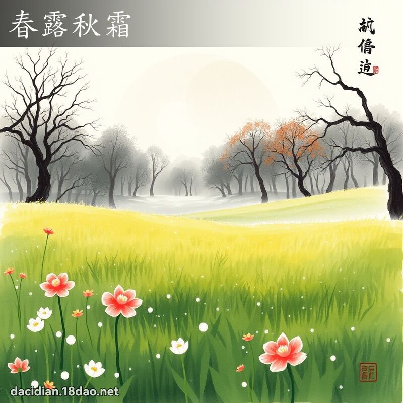 春露秋霜 配图